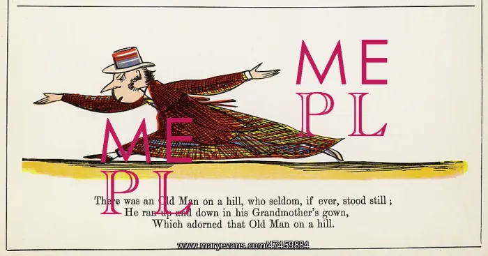 : Old Man on a Hill, Edward Lear : Old Man on a Hill, Edward Lear