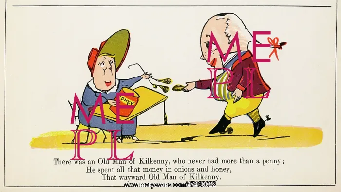 : Old Man of Kilkenny, Edward Lear : Old Man of Kilkenny, Edward Lear