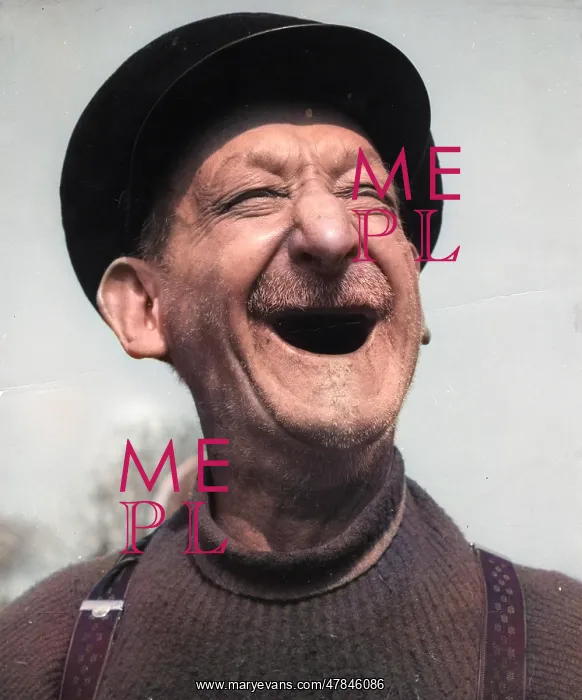 : Old man laughing, Balham, SW London : Old man laughing, Balham, SW London