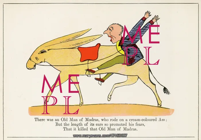 : Old Man of Madras, Edward Lear : Old Man of Madras, Edward Lear