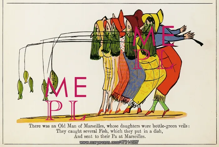 : An Old Man of Marseilles, Edward Lear : An Old Man of Marseilles, Edward Lear