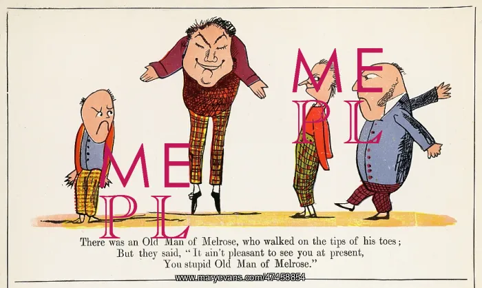 : Old Man of Melrose, Edward Lear : Old Man of Melrose, Edward Lear