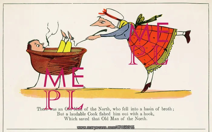 : Old Man of the North, Edward Lear : Old Man of the North, Edward Lear