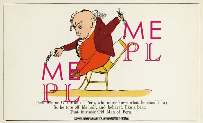 : Old Man of Peru, Edward Lear : Old Man of Peru, Edward Lear