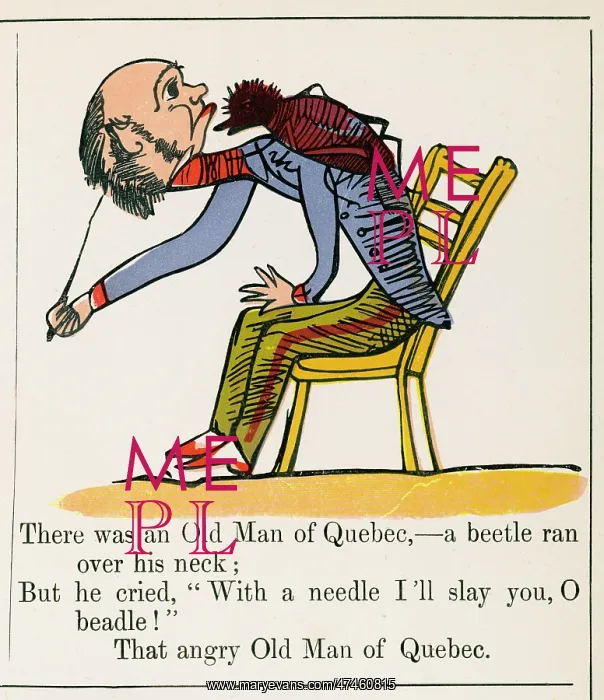 : Old Man of Quebec, Edward Lear : Old Man of Quebec, Edward Lear