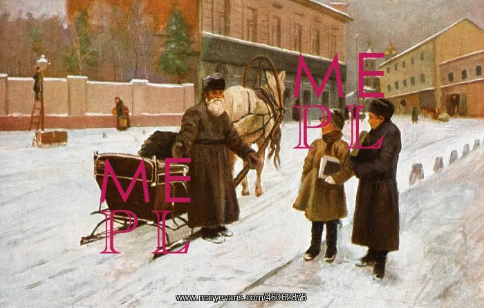 : Old man and two schoolboys share a joke : Old man and two schoolboys share a joke