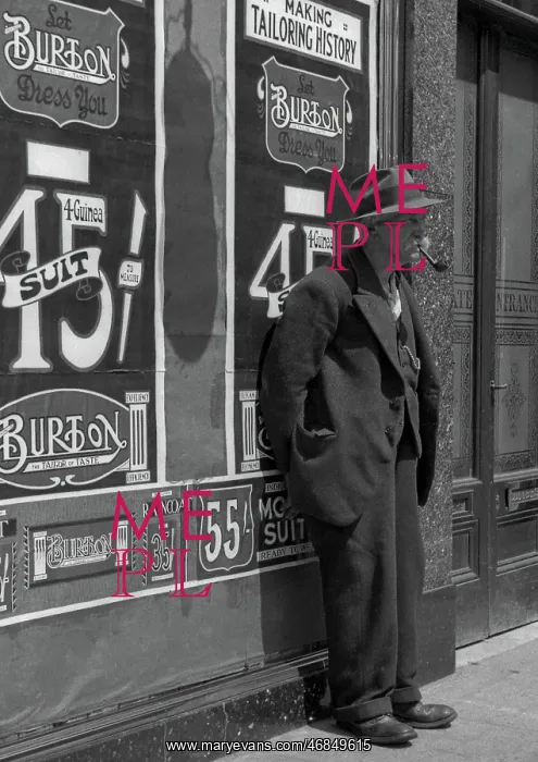 : Old man in shabby suit : Old man in shabby suit