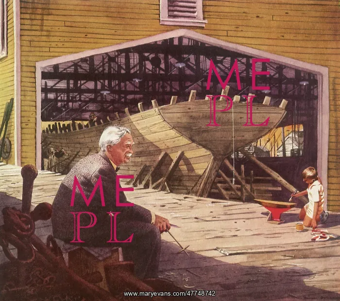 : Old Man sits near Ship on Dry Dock : Old Man sits near Ship on Dry Dock
