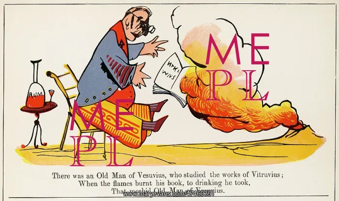 : Old Man of Vesuvius, Edward Lear : Old Man of Vesuvius, Edward Lear