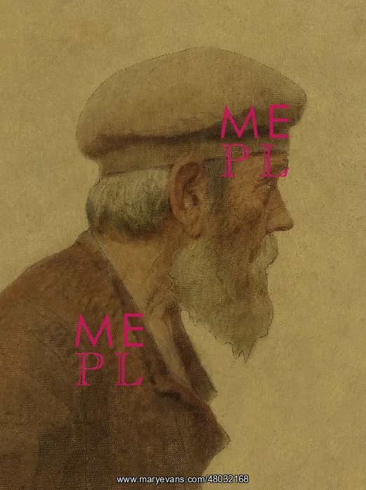 : Old man wearing a beret : Old man wearing a beret