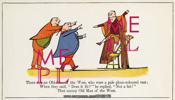 : Old Man of the West, Edward Lear : Old Man of the West, Edward Lear