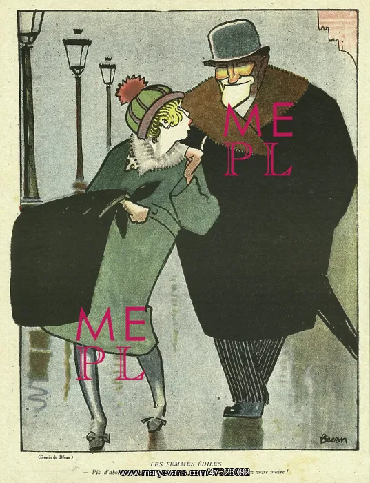 : OLD MAN / YOUNG WOMAN 1919 : OLD MAN / YOUNG WOMAN 1919