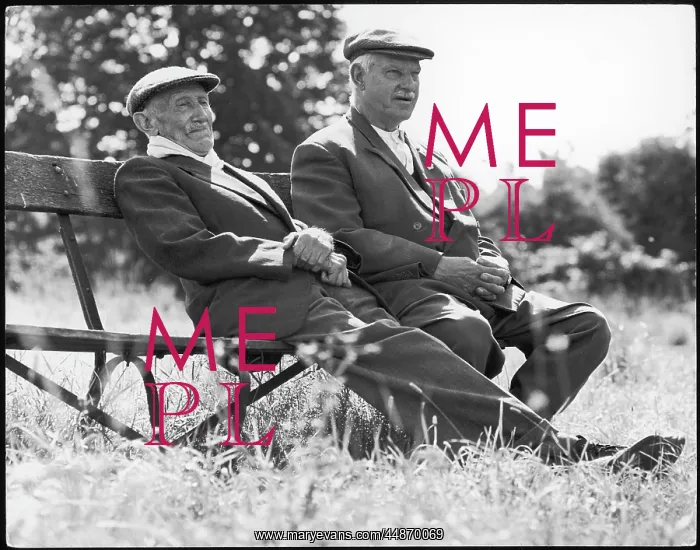 : OLD MEN ON PARK BENCH : OLD MEN ON PARK BENCH