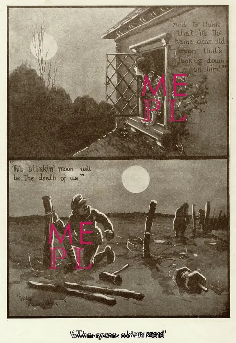 : The Same Old Moon by Bruce Bairnsfather : The Same Old Moon by Bruce Bairnsfather