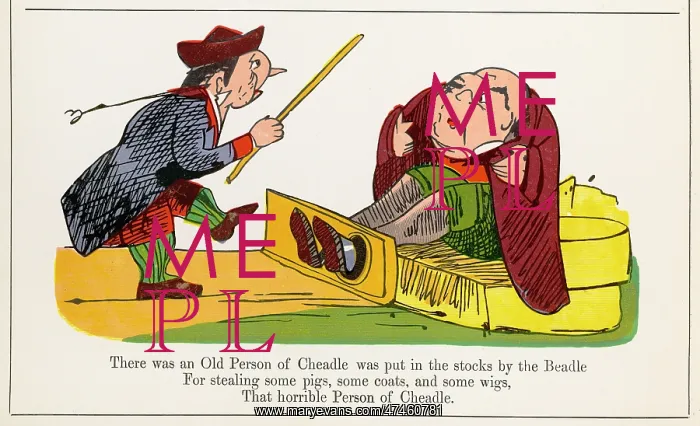 : Old Person of Cheadle, Edward Lear : Old Person of Cheadle, Edward Lear