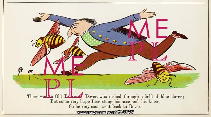 : Old Person of Dover, Edward Lear : Old Person of Dover, Edward Lear