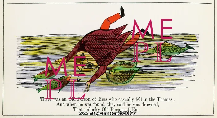 : Old Person of Ems, Edward Lear : Old Person of Ems, Edward Lear
