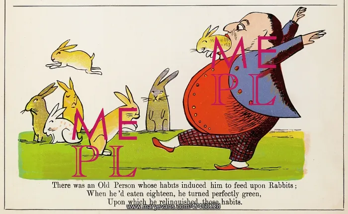: Old Person Whose Habits, Edward Lear : Old Person Whose Habits, Edward Lear