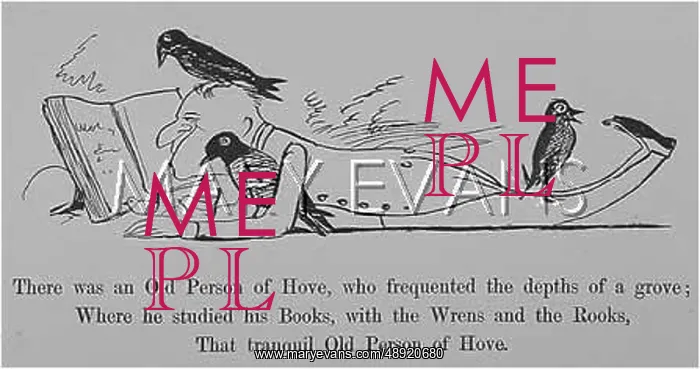 : Old Person of Hove, Edward Lear : Old Person of Hove, Edward Lear