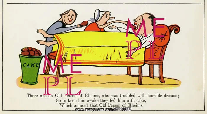 : Old Person of Rheims, Edward Lear : Old Person of Rheims, Edward Lear