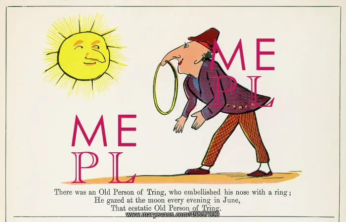 : Old Person of Tring, Edward Lear : Old Person of Tring, Edward Lear