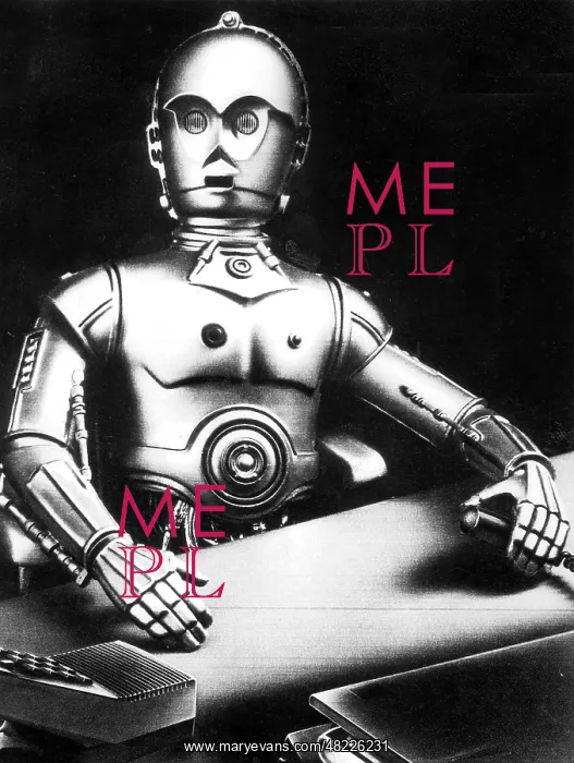 : Old photo of a robot : Old photo of a robot