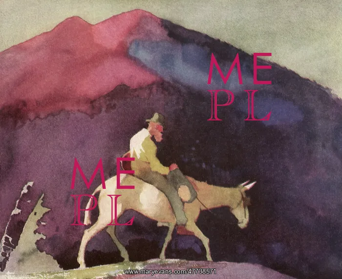 : Old Prospector on Mule : Old Prospector on Mule