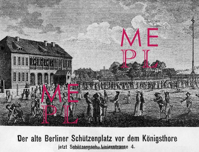  : Old Schutzenplatz in Berlin, around 1750