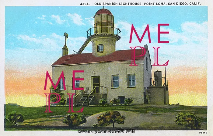 : Old Spanish Lighthouse, Point Loma, California, USA : Old Spanish Lighthouse, Point Loma, California, USA