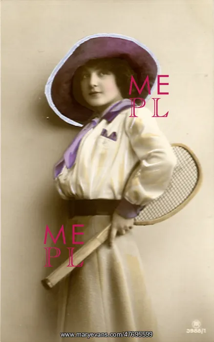  : Old Style Tennis Player