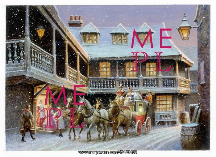  : Old Tabard Inn, Southwark snowscene