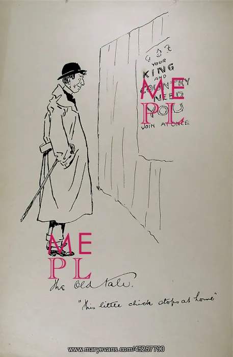 : The Old Tale This little chick stops at home - WWI : The Old Tale This little chick stops at home - WWI
