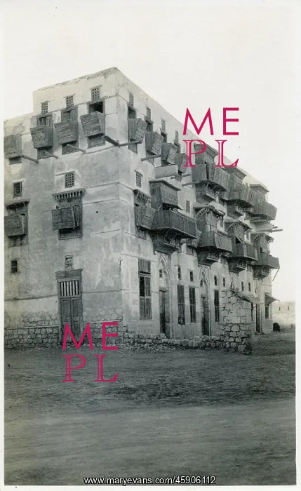 : Old three-level middle eastern building : Old three-level middle eastern building