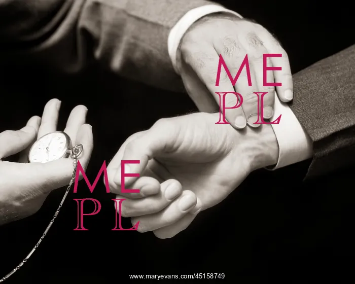 : Old-Time Doctor's Hands Taking Male Pulse with : Old-Time Doctor's Hands Taking Male Pulse with