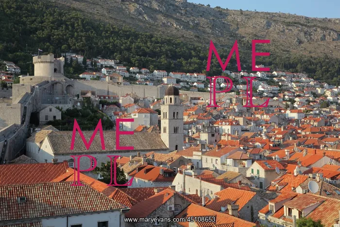 : Old Town, Franciscan monastery and Minceta Tower : Old Town, Franciscan monastery and Minceta Tower