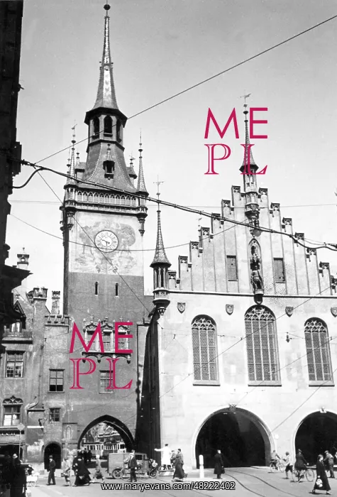 : Old town Hall in Munich, 1938 : Old town Hall in Munich, 1938