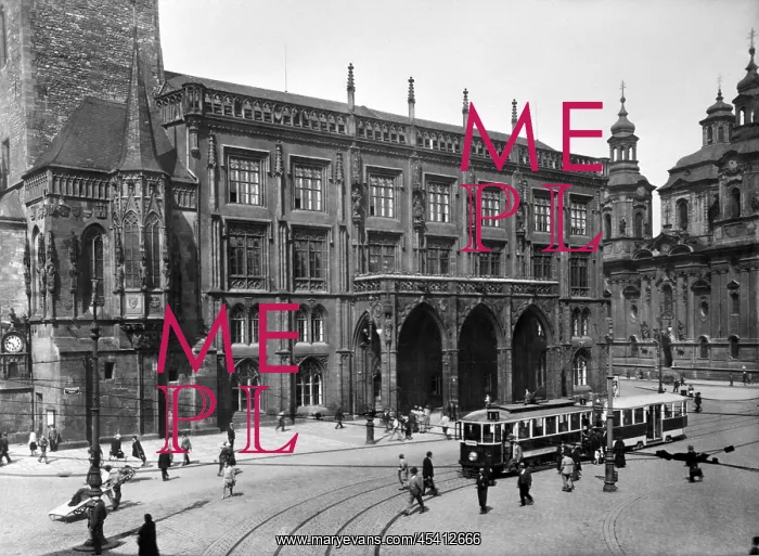 : Old Town Hall in Prague, Czechoslovakia pictured : Old Town Hall in Prague, Czechoslovakia pictured