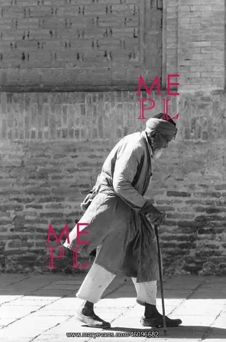 : Old Uzbek man, Bukhara : Old Uzbek man, Bukhara