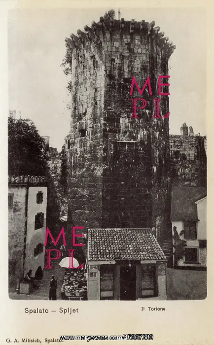: Old Venetian Tower at Split, Croatia : Old Venetian Tower at Split, Croatia