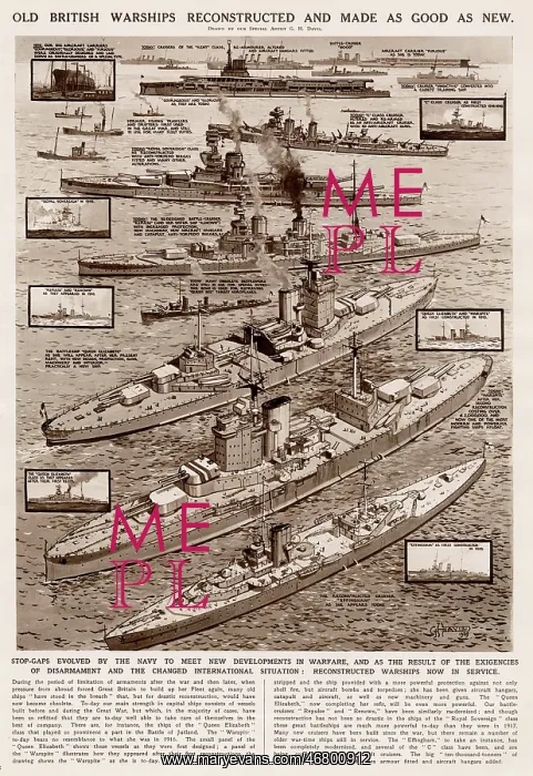 : Old Warship Reconstructed to back in Service 1939 : Old Warship Reconstructed to back in Service 1939