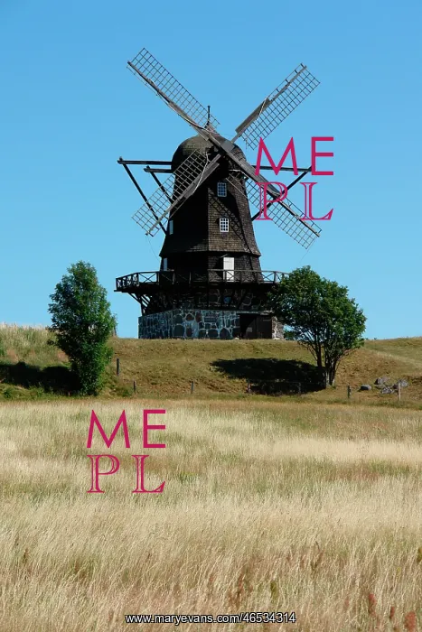 : Old windmill at Molle, Skane, Sweden