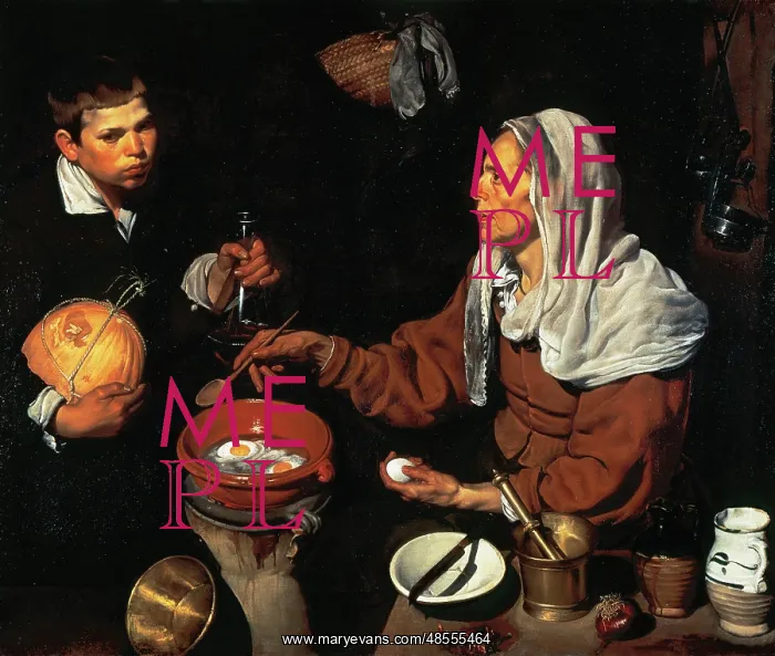 : The Old Woman Cooking Eggs, by Velazquez : The Old Woman Cooking Eggs, by Velazquez
