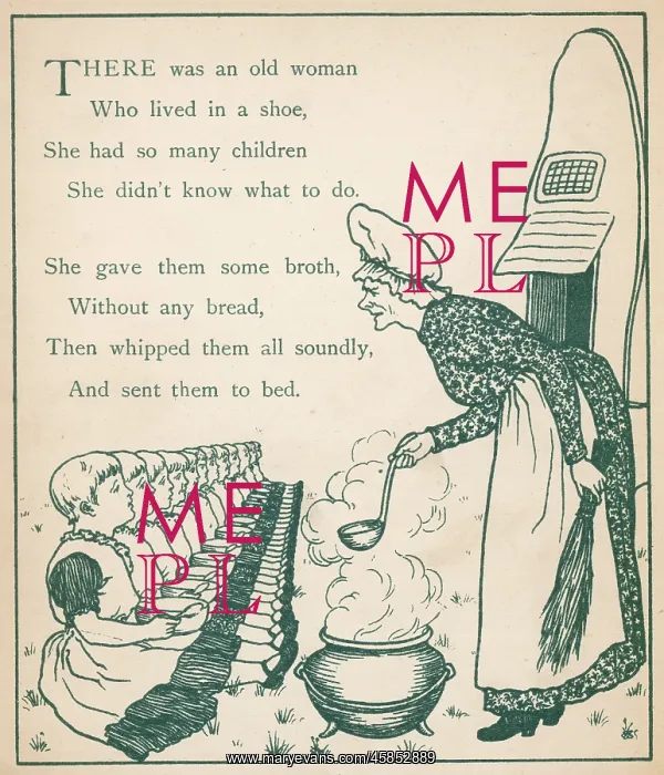 : OLD WOMAN LIVED IN SHOE : OLD WOMAN LIVED IN SHOE