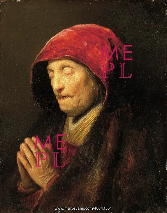 : Old Woman praying : Old Woman praying