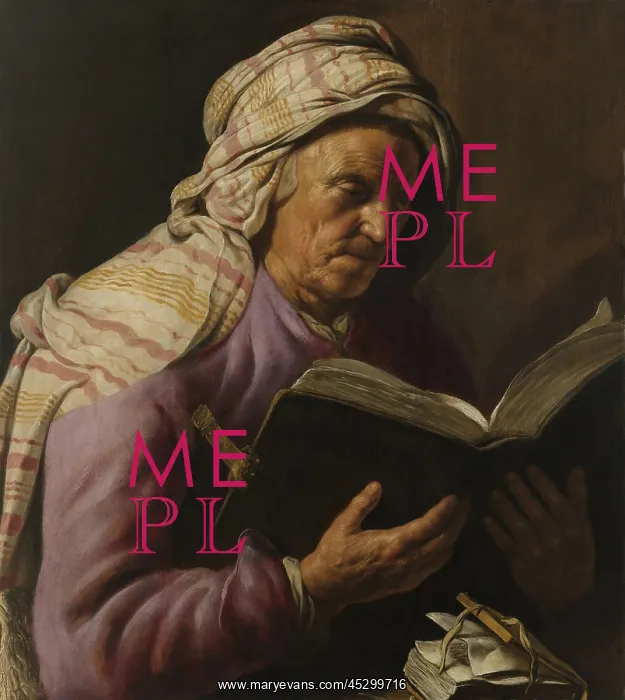 : Old Woman Reading : Old Woman Reading