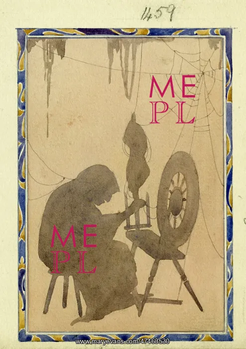  : Old woman spining