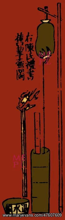 : Oldest Water Clock Illustration : Oldest Water Clock Illustration