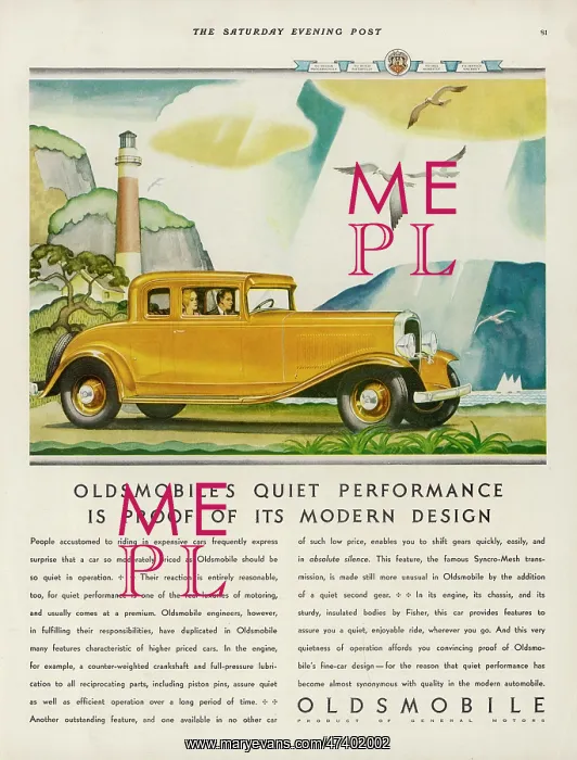 : OLDSMOBILE ADVERT : OLDSMOBILE ADVERT
