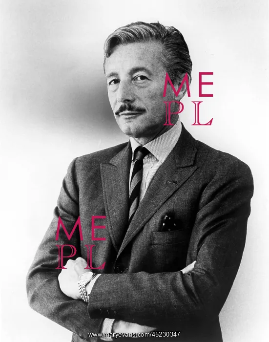 : Oleg Cassini in a 1960s portrait. ? : Oleg Cassini in a 1960s portrait. ?