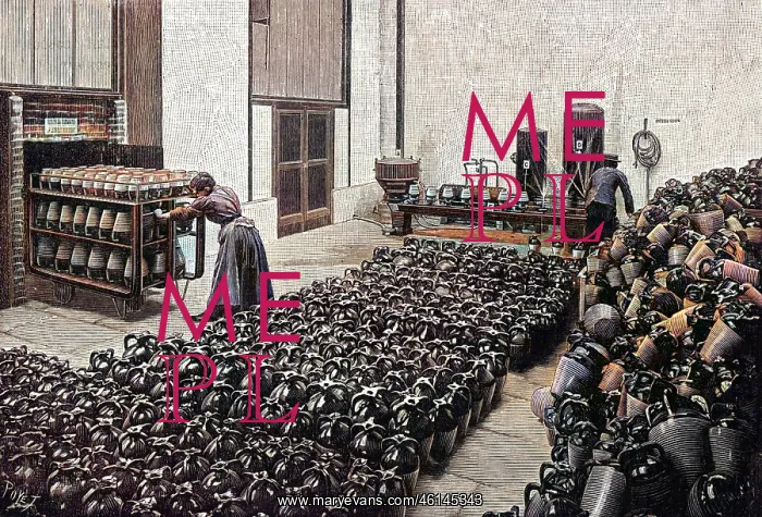 : Olive Oil containers being cleaned : Olive Oil containers being cleaned